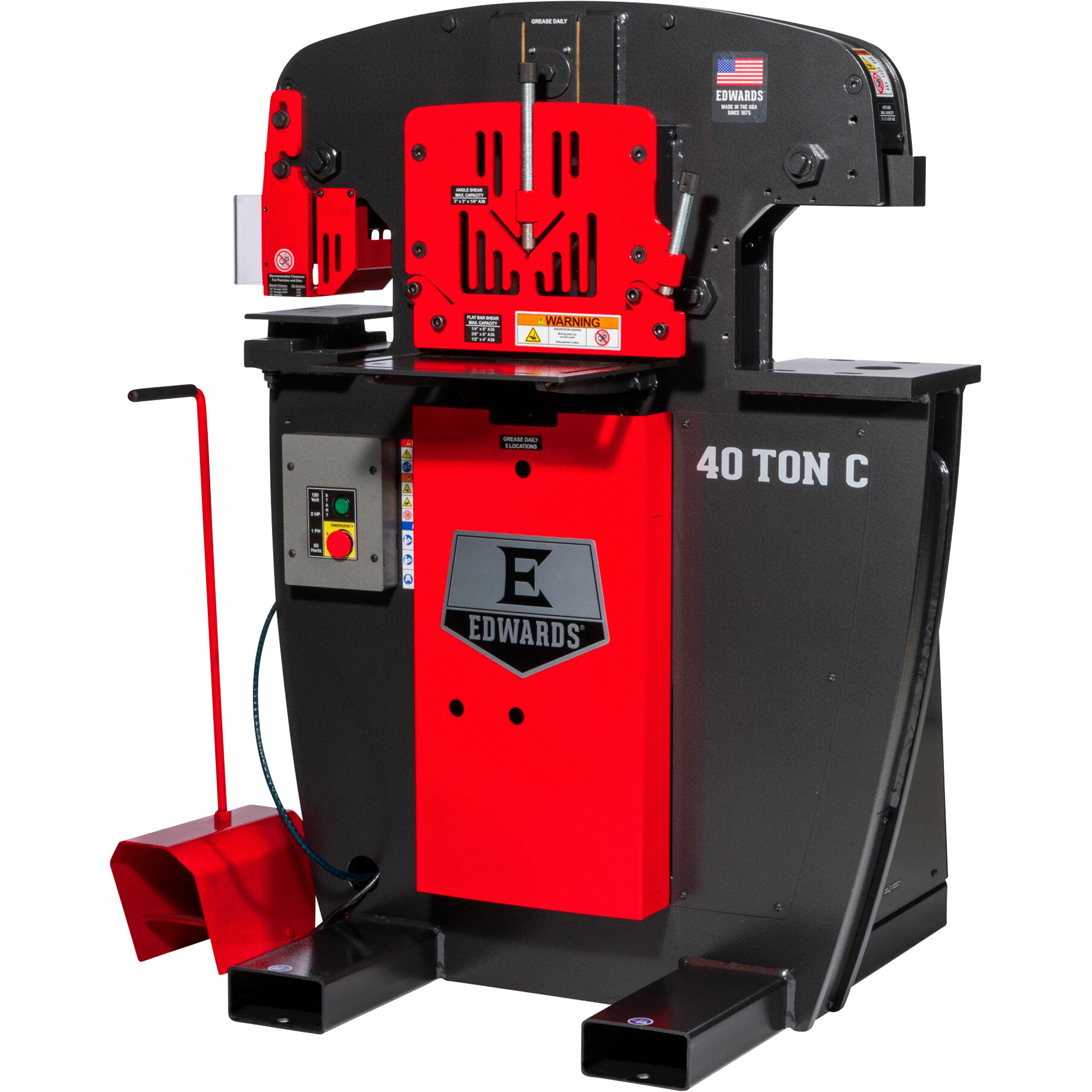 Edwards 40-Ton C Ironworker, Single Phase, 120 Volt, Model# IW40C-1P120